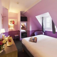Отель Hôtel Poussin 3* Стандартный номер с двуспальной кроватью фото 3
