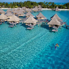 Отель InterContinental Le Moana Resort Bora Bora 4* Бунгало с различными типами кроватей фото 2
