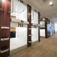 Spa & Capsule Hotel GrandPark-Inn Yokohama 2* Капсула в женском общем номере фото 3