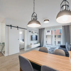 Апартаменты Apartinfo Szafarnia Apartments комната для гостей фото 4