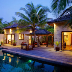 Отель Kuredu Island Resort 4* Вилла с различными типами кроватей фото 10