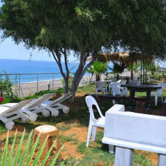Отель Mavi Cennet Camping Pansiyon Сиде бассейн фото 3