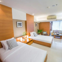 Апартаменты Laemtong Serviced Apartment Улучшенная студия с 2 отдельными кроватями