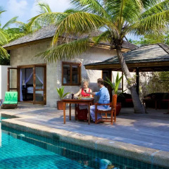 Отель Kuredu Island Resort 4* Вилла с различными типами кроватей фото 13