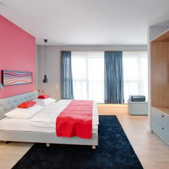 Апартаменты Mloft Apartments Munchen Мюнхен комната для гостей фото 8