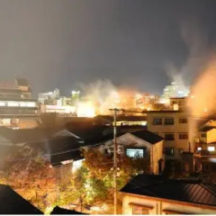 Отель Ryokan Asahiya Беппу балкон