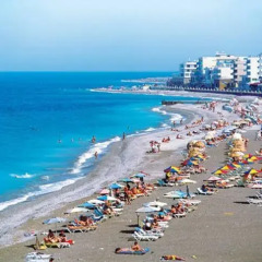 Отель Rhodos Horizon Resort пляж