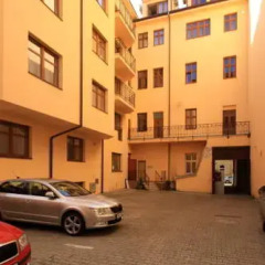 Отель Aparthotel Na Belidle парковка