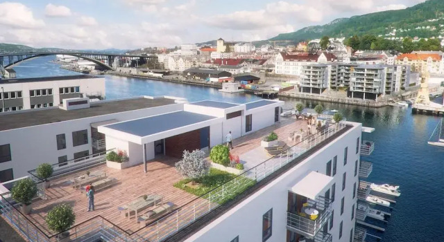 StudioHome4you, Забронировать Отель Берген Bergen Kommune, рядом с Паромный терминал Hurtigruten Берген