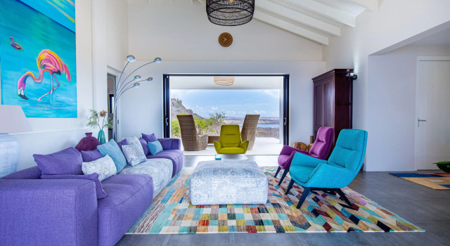 270 Ocean View From Private Infinity Pool - Colourful & Modern Villa