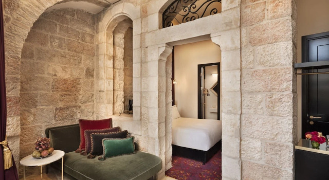 Phòng Suite Junior có ban công và có view thành phố Villa Brown Jerusalem