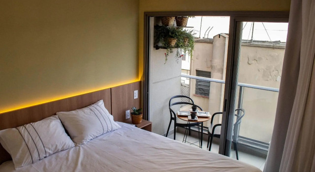 Studio novíssimo com Academia, Piscina no Rooftop, Wi-fi, Coworking, Próximo a Avenida Paulista - Belint 1