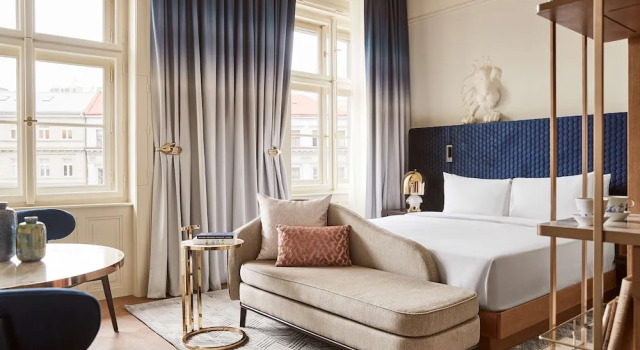 Deluxe Church View Double room with balcony Andaz Prague, By Hyatt