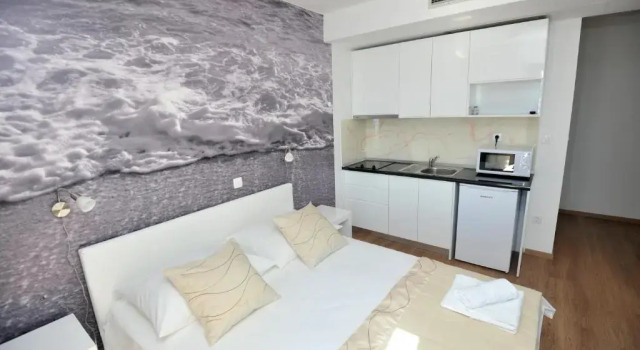 Студия с балконом и с видом на море Apartments Villa Tomislav
