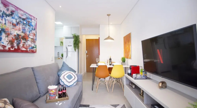 Апартаменты Classic Moderno Internet Ultra-Veloz e Piscina
