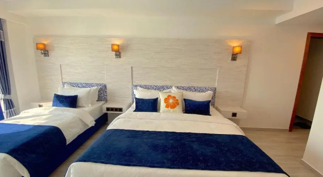 Семейный номер Deluxe с балконом и с видом на город Kaani Palm Beach
