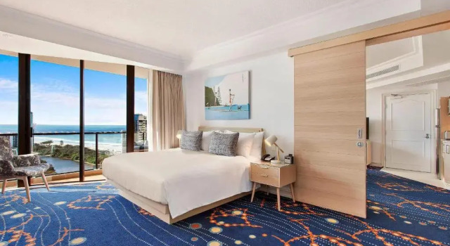 Двухместный номер Deluxe с балконом и с видом на залив Marriott Vacation Club at Surfers Paradise