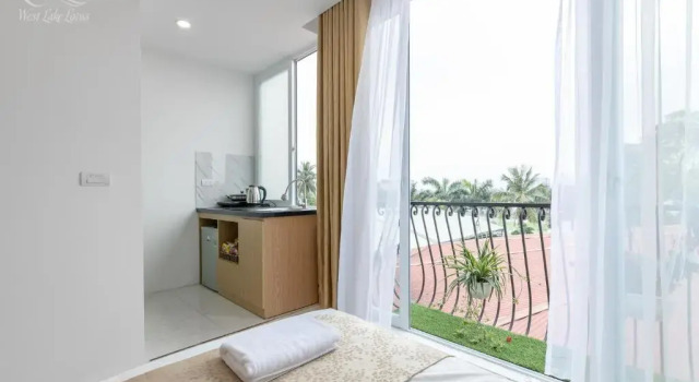 Семейный номер Standard с видом на озеро The Lakeview - West Lake Lotus Apartments