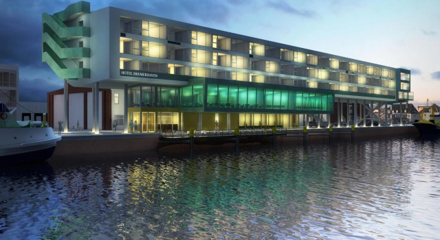 Двухместный семейный номер Standard с видом на гавань Best Western Plus Hotel Bremerhaven