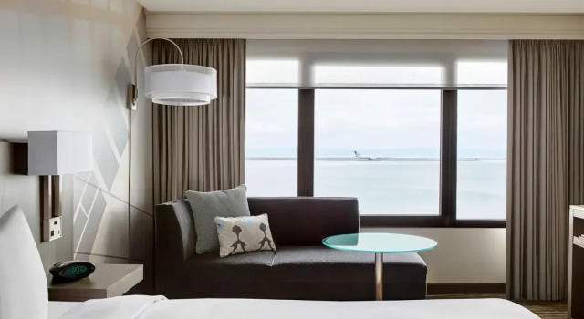 Двухместный номер Standard с видом на залив San Francisco Airport Marriott Waterfront