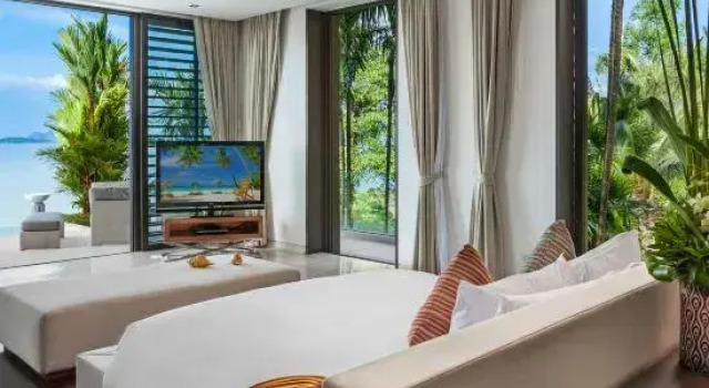 Кровать в общем номере с 6 комнатами Oceans 11 Villa