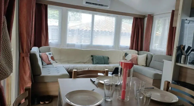 Mobil-home camping 4 étoiles La carabasse Vias, Rezervovat Kemp Hotely v Vias s bazénem, Bazén