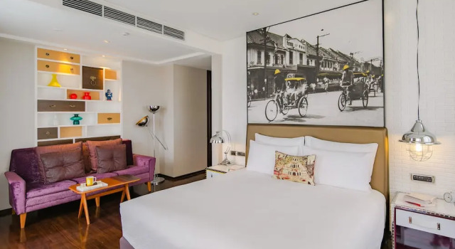 Двухместный номер угловой Premium с балконом и с видом на сад Hotel Indigo Bangkok Wireless Road by IHG