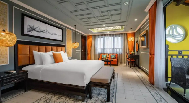 Двухместный номер Deluxe с балконом и с видом на город Bel Marina Hoi An Resort