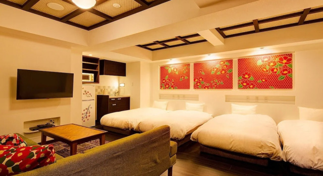 Четырёхместный номер Design Hotel Sanrriott Kitahama