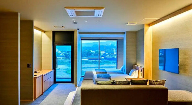 Люкс с видом на реку Hitoyoshi Onsen Nabeya