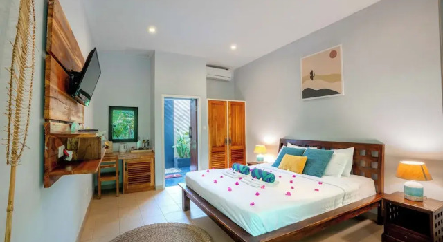 Двухместный номер Standard с балконом и с видом на сад Bale Sampan Boutique Bungalows