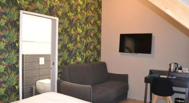 Четырёхместный номер Standard Logis Auberge de Pont Calleck