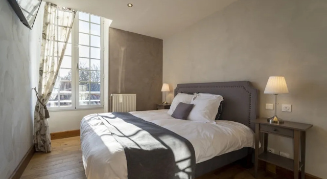Comfort Kahden hengen huone näkymä puistoon Château de Loubéjac