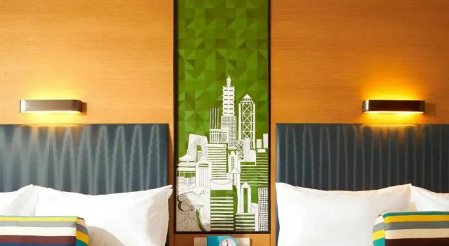 Четырёхместный номер Standard с видом на парк Aloft by Marriott Dongguan Songshan Lake