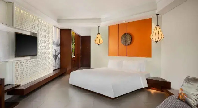 Standard Casal quarto varanda e com vista para o jardim Angsana Lang Co