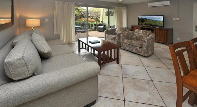 Апартаменты c 1 комнатой с видом на сад Kihei Kai Oceanfront Condos