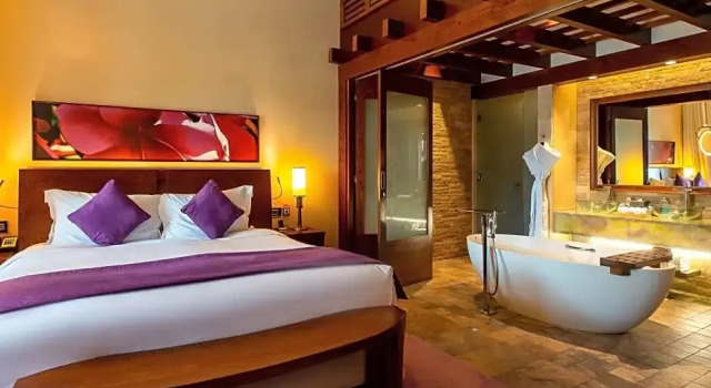 Двухместный клубный полулюкс с балконом и с видом на море Sofitel The Palm, Дубай, Курорт и Спа