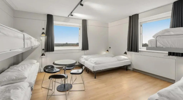 Кровать в общем номере Danhostel Copenhagen City & Apartments