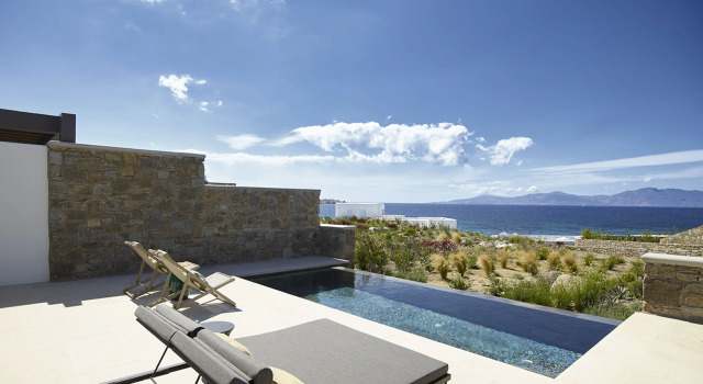 Люкс c 1 комнатой с видом на море Bonzoe Suites & Villas