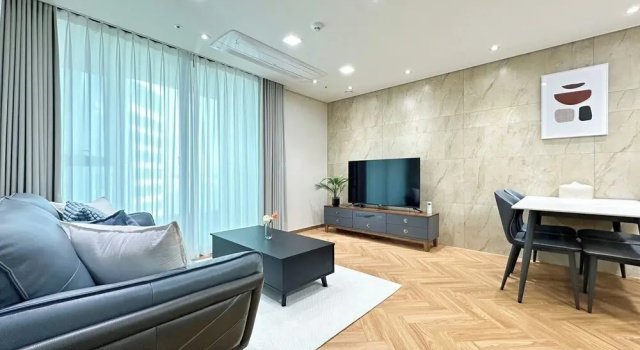 Люкс с видом на океан Brown Suites Busan Station