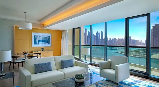 Двухместный люкс Executive c 1 комнатой с видом на море Отель Marriott Resort Palm Jumeirah