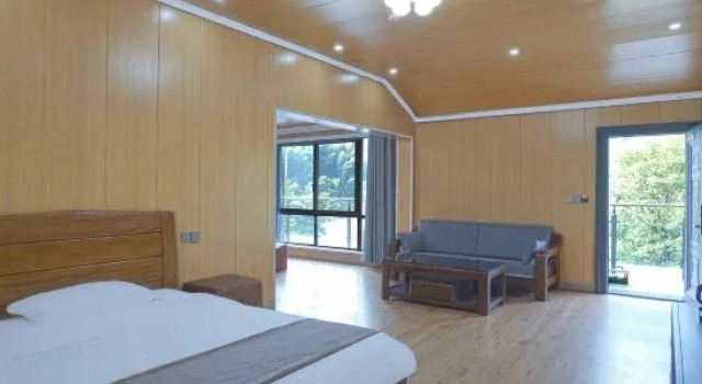 Семейный люкс с красивым видом из окна Shuimo Tingxi Liulinwan Homestay
