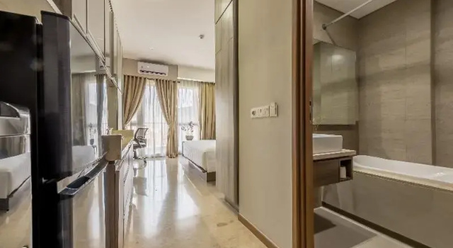 Standard Doppel Zimmer 1 Schlafzimmer mit Gartenblick Grande Valore Hotel Cikarang