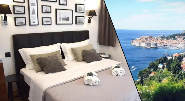 Студия с балконом и с видом на море Blue Star Apartments