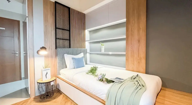 Апартаменты Deluxe Wooden Nest 2Br Without Living Room At Evenciio Margonda Apartment