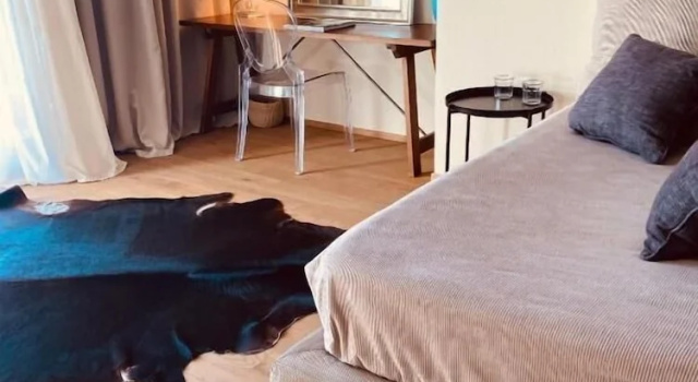 Люкс c 1 комнатой с балконом и с видом на сад Hotel de l’Ours Preles