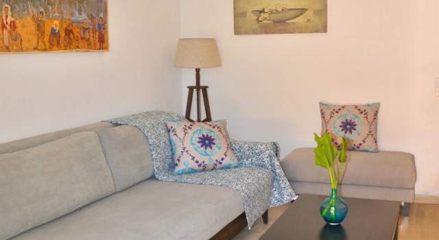 Апартаменты с 2 комнатами с балконом House Angelos D With sea View and Private Garden - Agios Gordios Beach