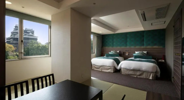 Четырёхместный номер Standard KKR Hotel Kumamoto
