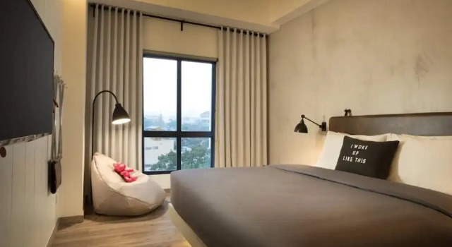 Standard double chambre Vue sur la ville MOXY Bandung