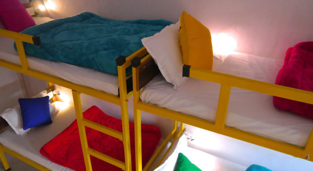 Кровать в общем номере Bunk Stay Co-working and Yoga